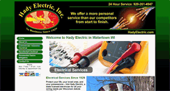 Desktop Screenshot of hadyelectric.com