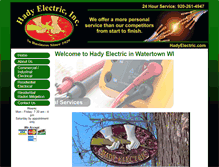 Tablet Screenshot of hadyelectric.com